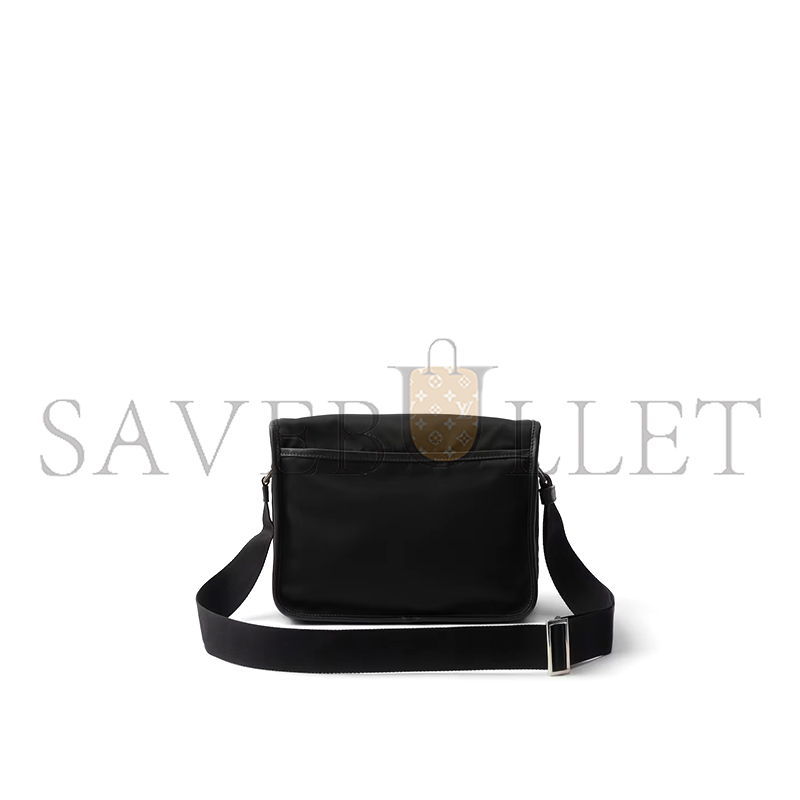 PRADA RE-NYLON AND SAFFIANO LEATHER SHOULDER BAG 2VD769 (26*19*10cm) PRADA RE-NYLON AND SAFFIANO LEATHER SHOULDER BAG 2VD769 (26*19*10cm)